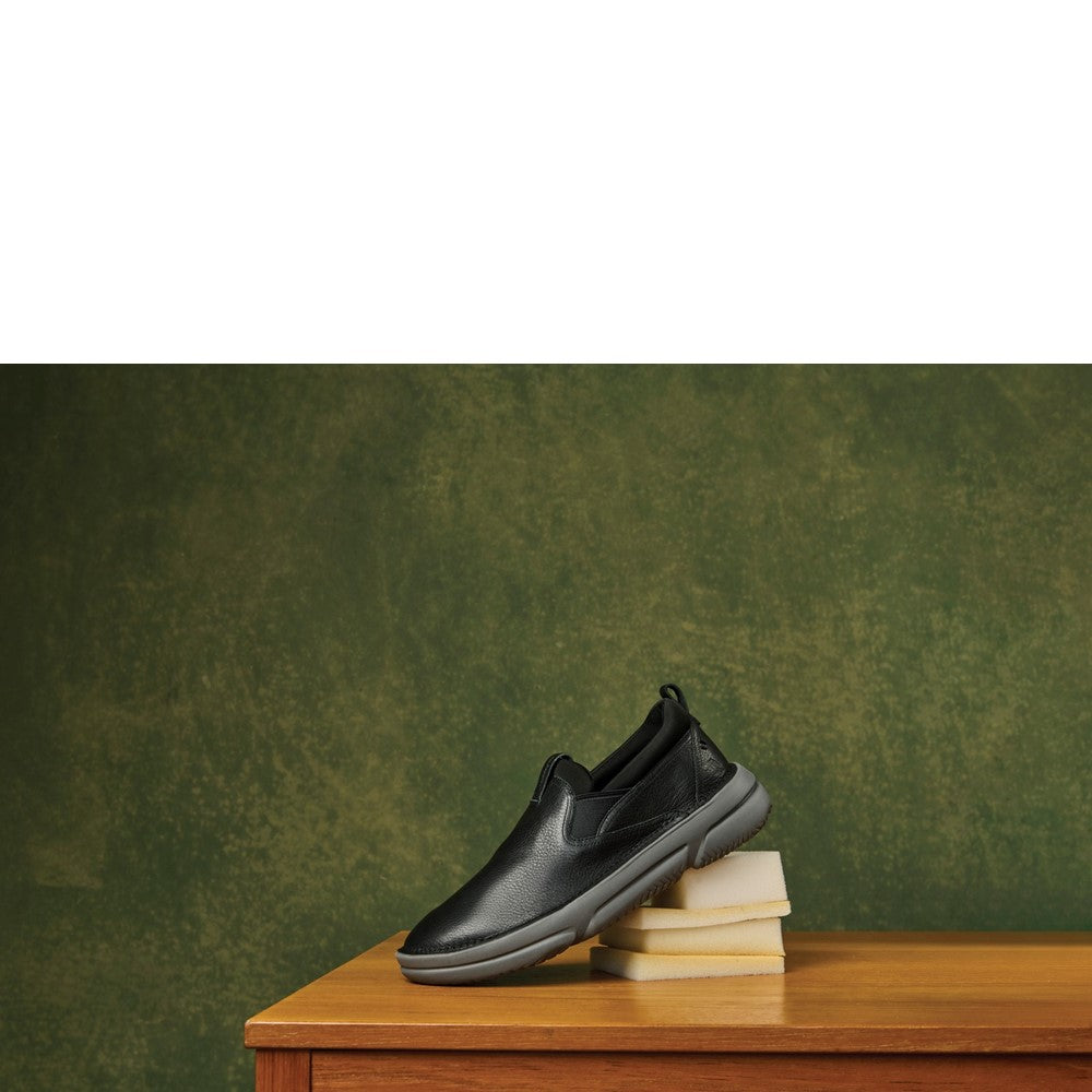 Slip On Mens Summer Black Hush Puppies Baylor Step-In