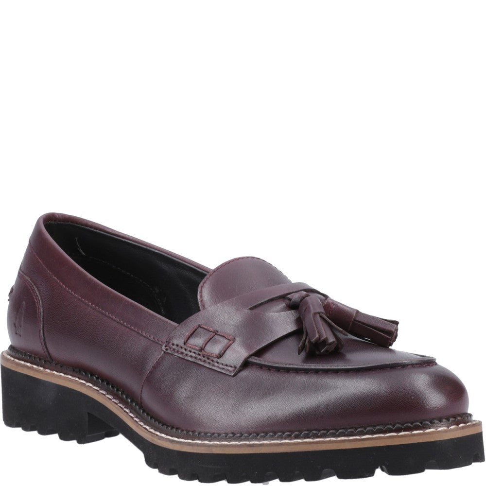 Slip On Ladies Shoes Plum Hush Puppies Ginny Loafer