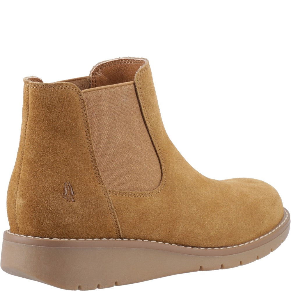 Ladies Ankle Boots Tan Hush Puppies Leonie Suede Boot