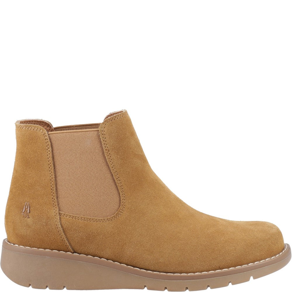 Ladies Ankle Boots Tan Hush Puppies Leonie Suede Boot