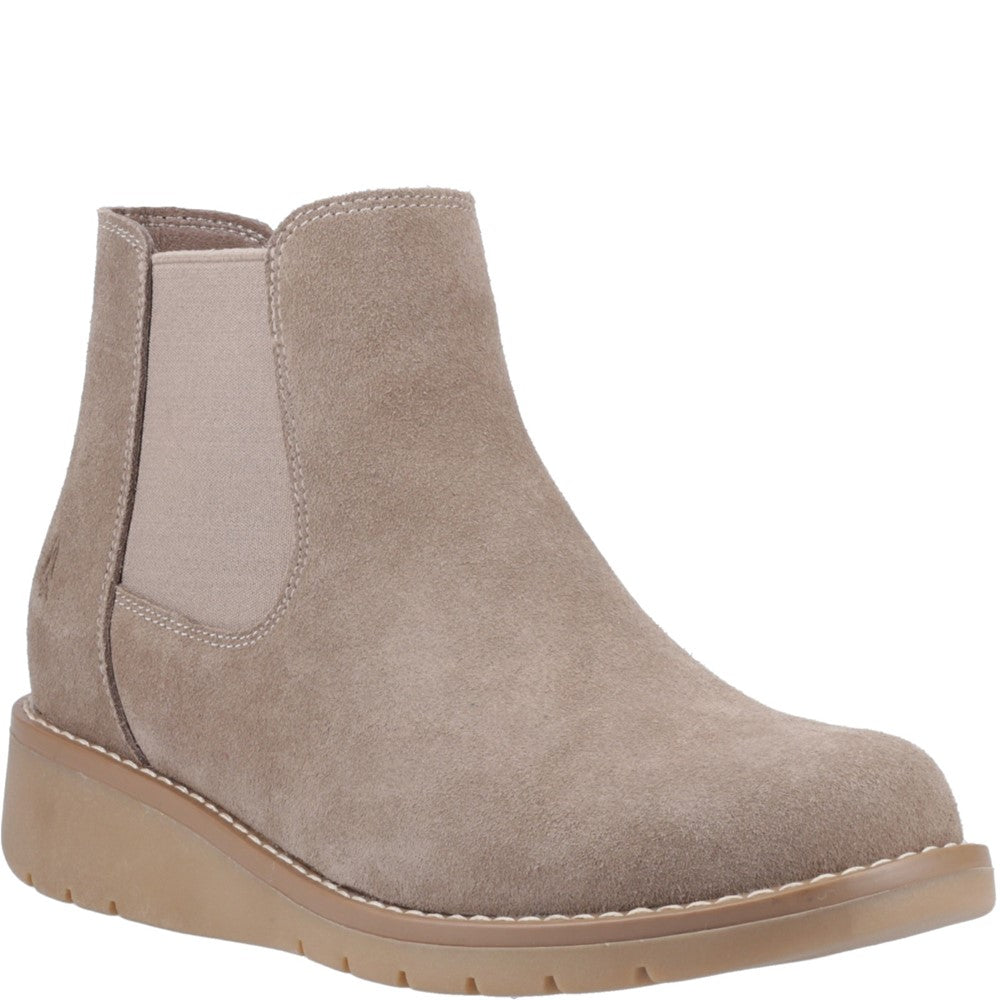Ladies Ankle Boots Taupe Hush Puppies Leonie Suede Boot