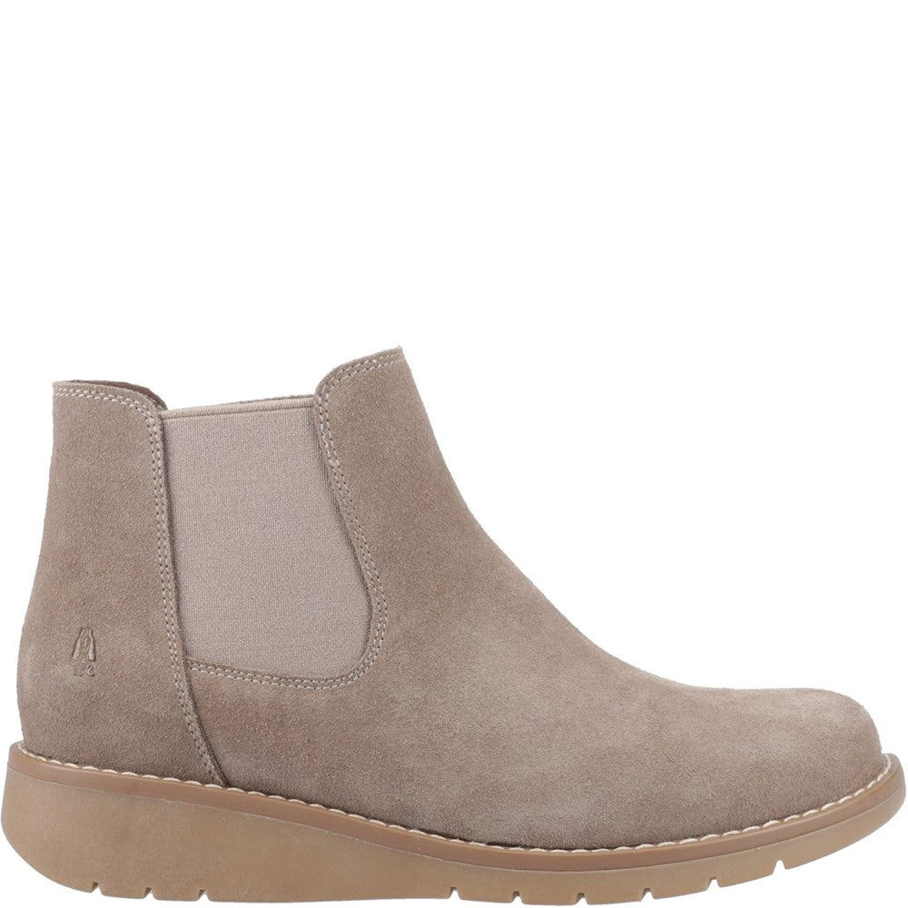 Ladies Ankle Boots Taupe Hush Puppies Leonie Suede Boot