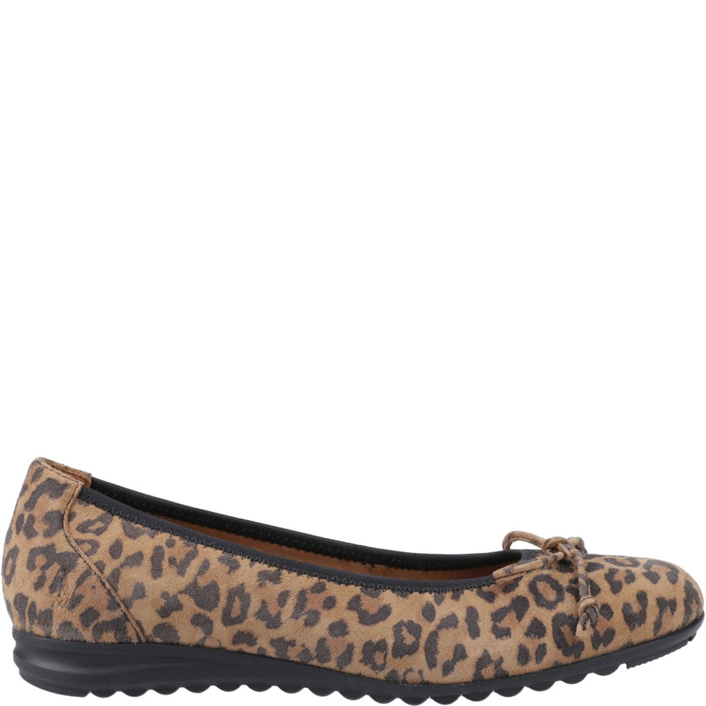 Ballerinas Leopard Hush Puppies Lucille Bow Ballerina