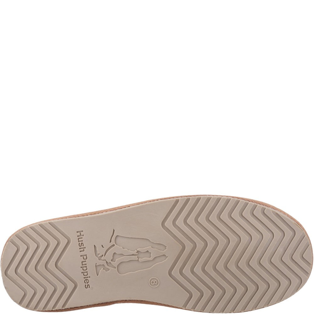 Classic Mens Slippers Tan Hush Puppies Abraham Slipper