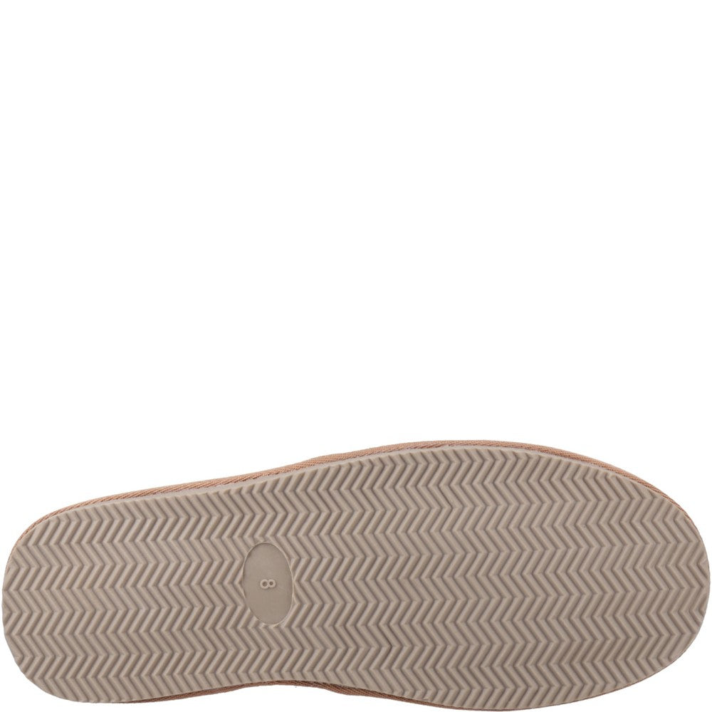 Classic Mens Slippers Tan Hush Puppies Aryan Slipper