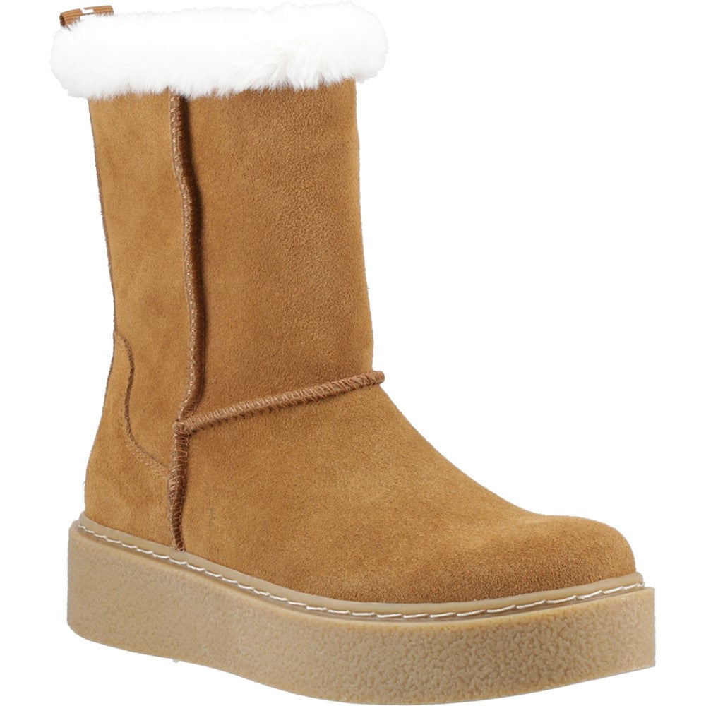 Ladies Mid Boot Tan Hush Puppies Becca Mid Boot