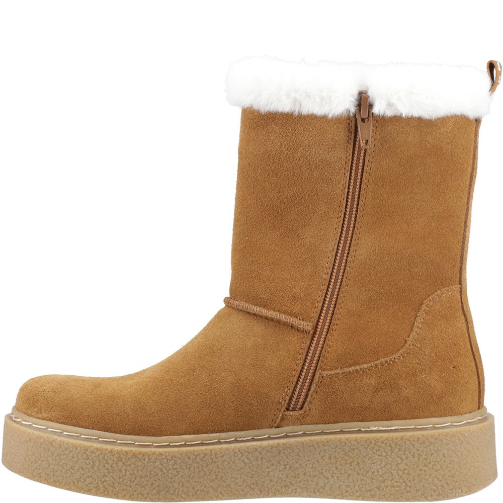Ladies Mid Boot Tan Hush Puppies Becca Mid Boot