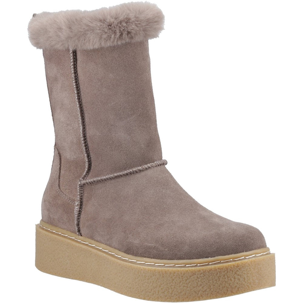 Ladies Mid Boot Taupe Hush Puppies Becca Mid Boot