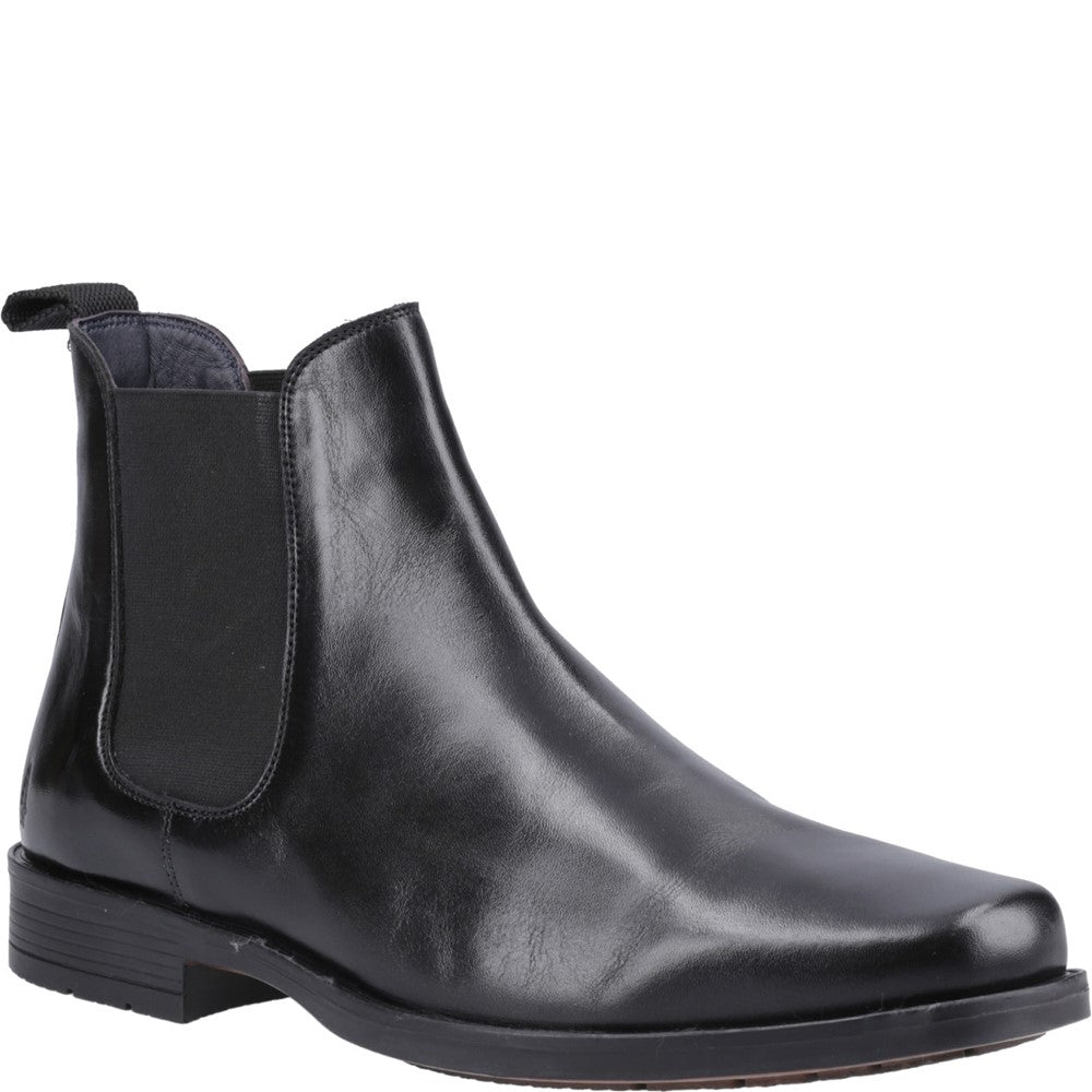 Mens Formal Boots Black Hush Puppies Brennan Chelsea Boot