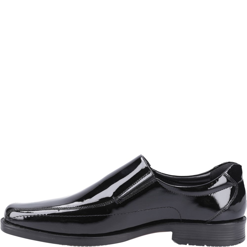 Mens Formal Slip On Shoes Black Hush Puppies Brody Slip On Patent