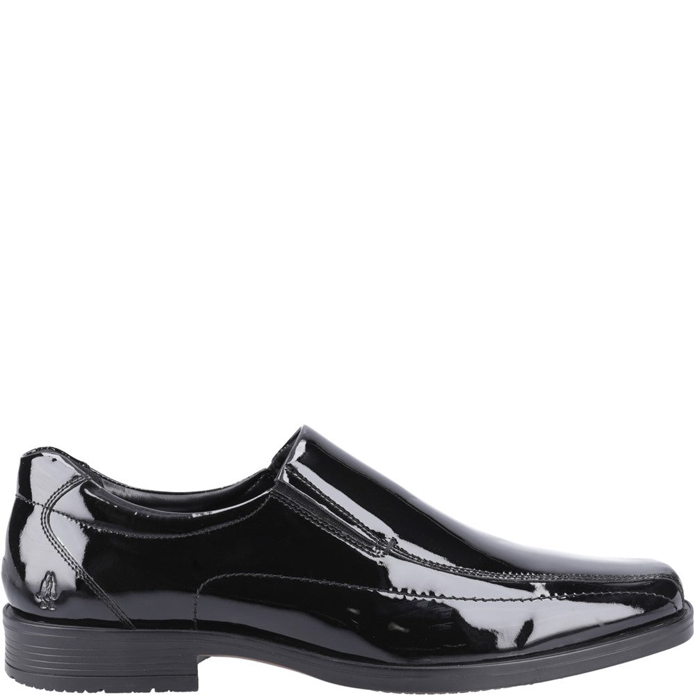 Mens Formal Slip On Shoes Black Hush Puppies Brody Slip On Patent