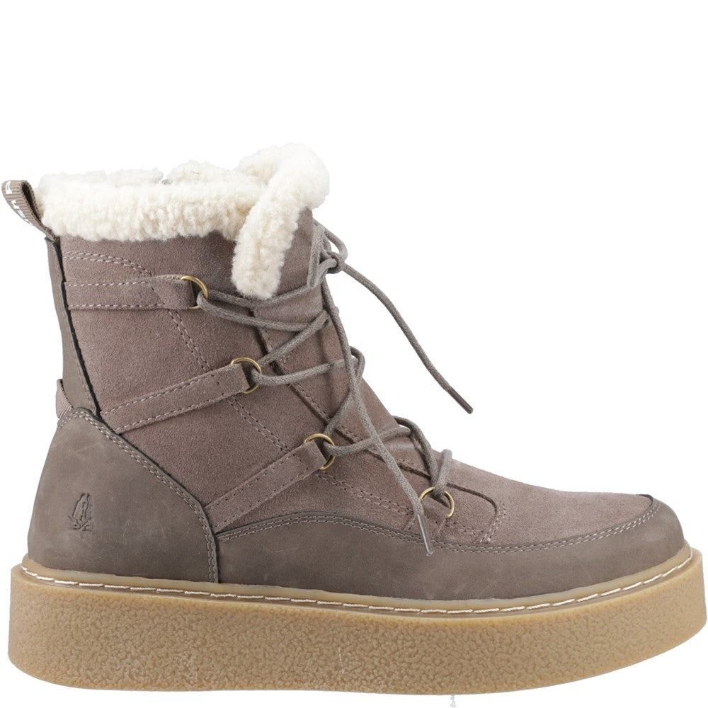 Ladies Ankle Boots Taupe Hush Puppies Bronte Ski Boot