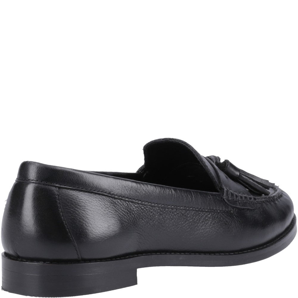 Slip On Ladies Shoes Black Hush Puppies Connie Tassel Loafer