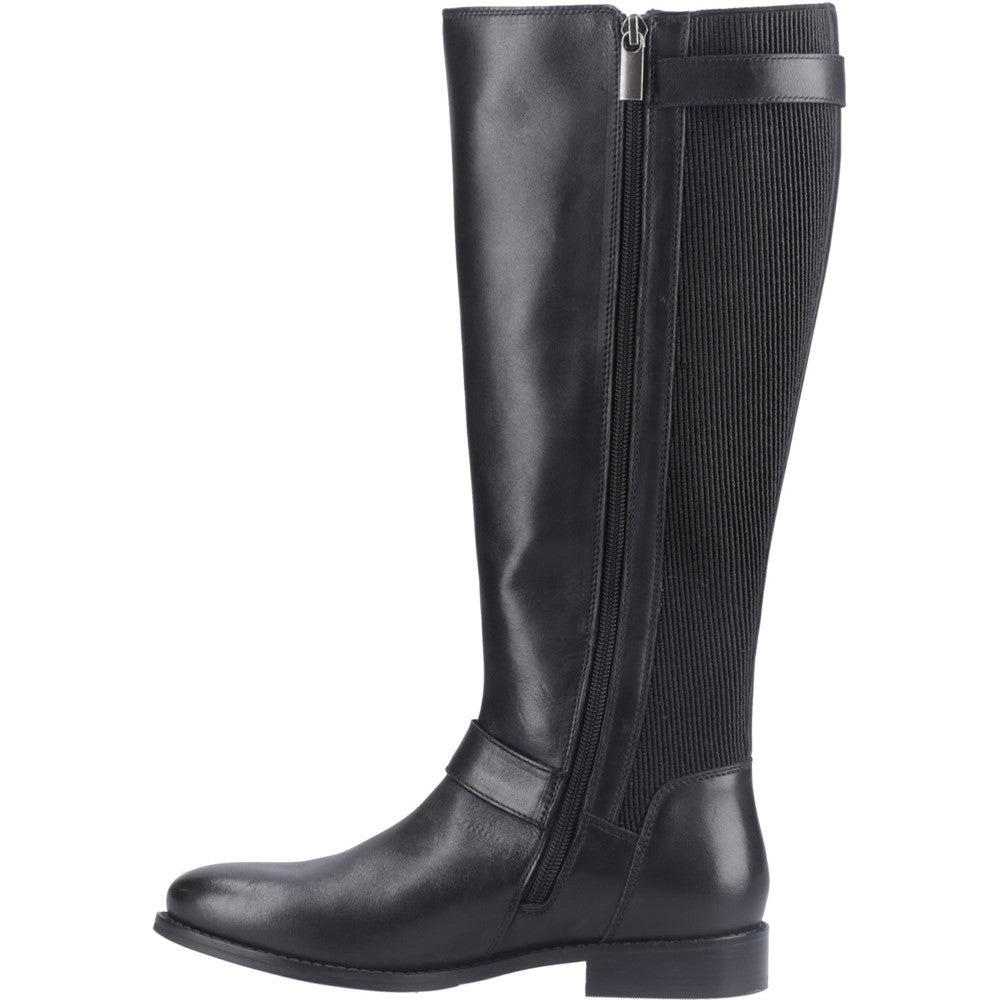 Ladies Long Boots Black Hush Puppies Daphne Long Boot