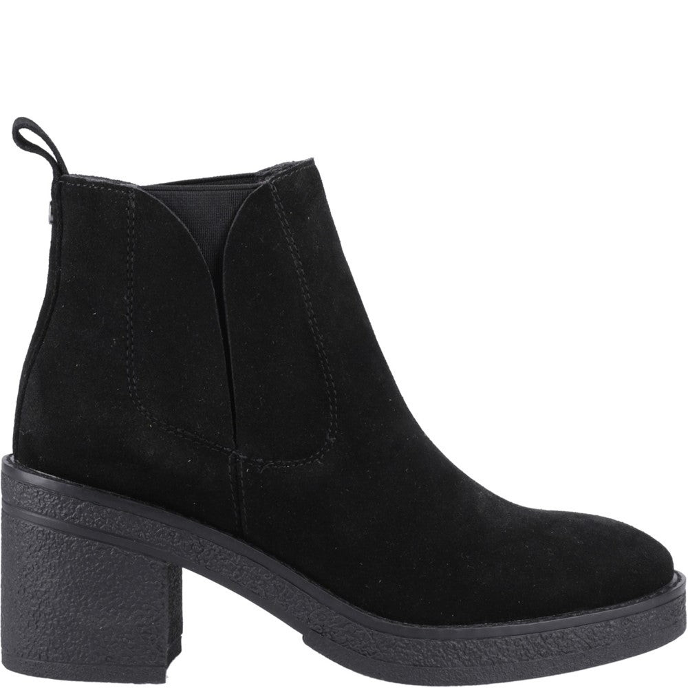 Ladies Ankle Boots Black Hush Puppies Felicia Chelsea Boot