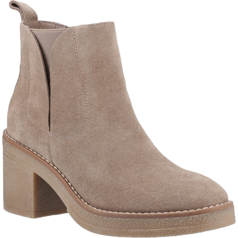 Ladies Ankle Boots Taupe Hush Puppies Felicia Chelsea Boot