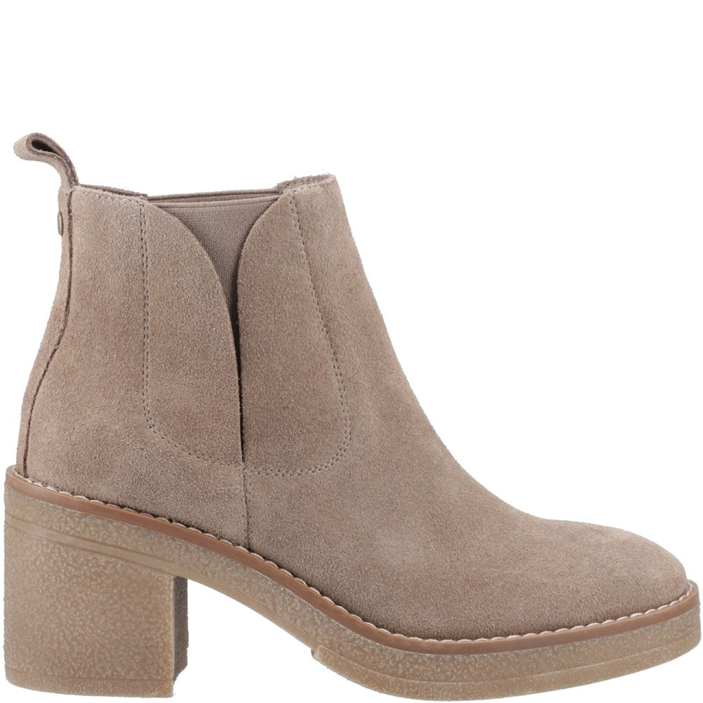 Ladies Ankle Boots Taupe Hush Puppies Felicia Chelsea Boot