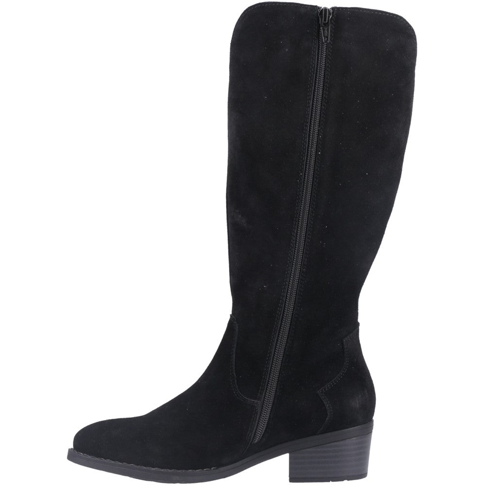 Ladies Long Boots Black Hush Puppies Isabella Long Boot