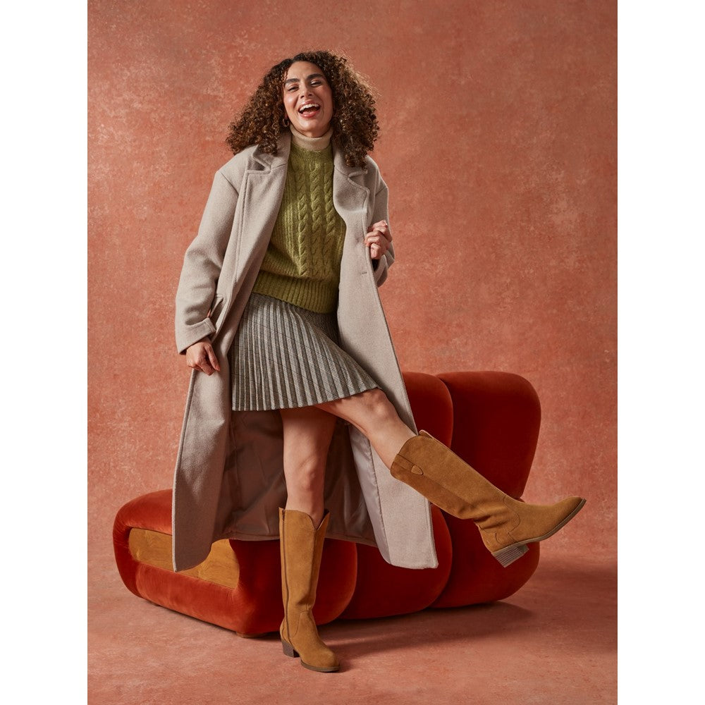 Ladies Long Boots Tan Hush Puppies Isabella Long Boot