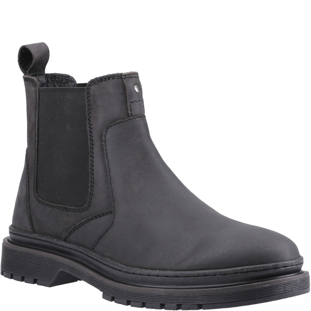 Mens Boots Black Hush Puppies Jamie Chelsea Boot