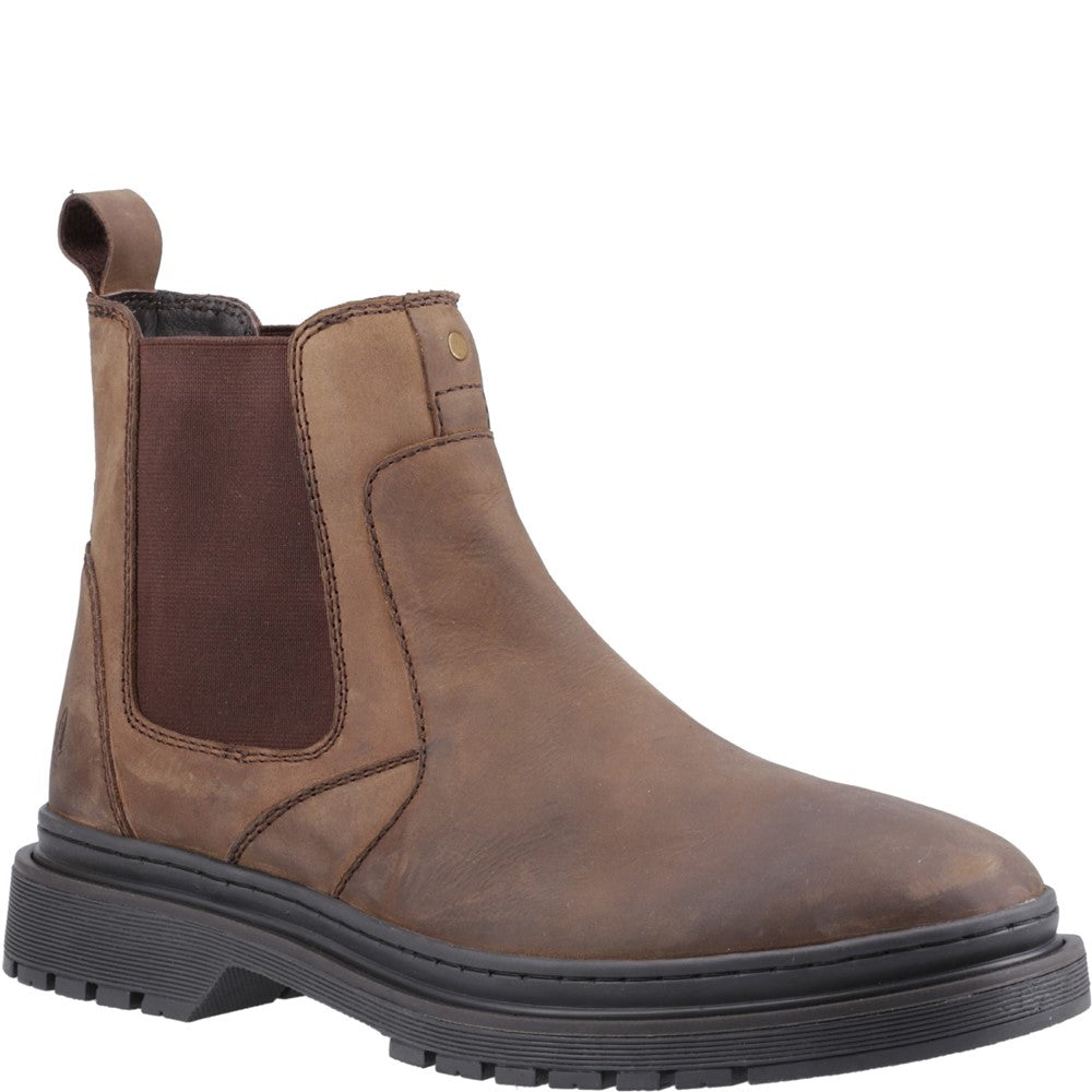 Mens Boots Brown Hush Puppies Jamie Chelsea Boot