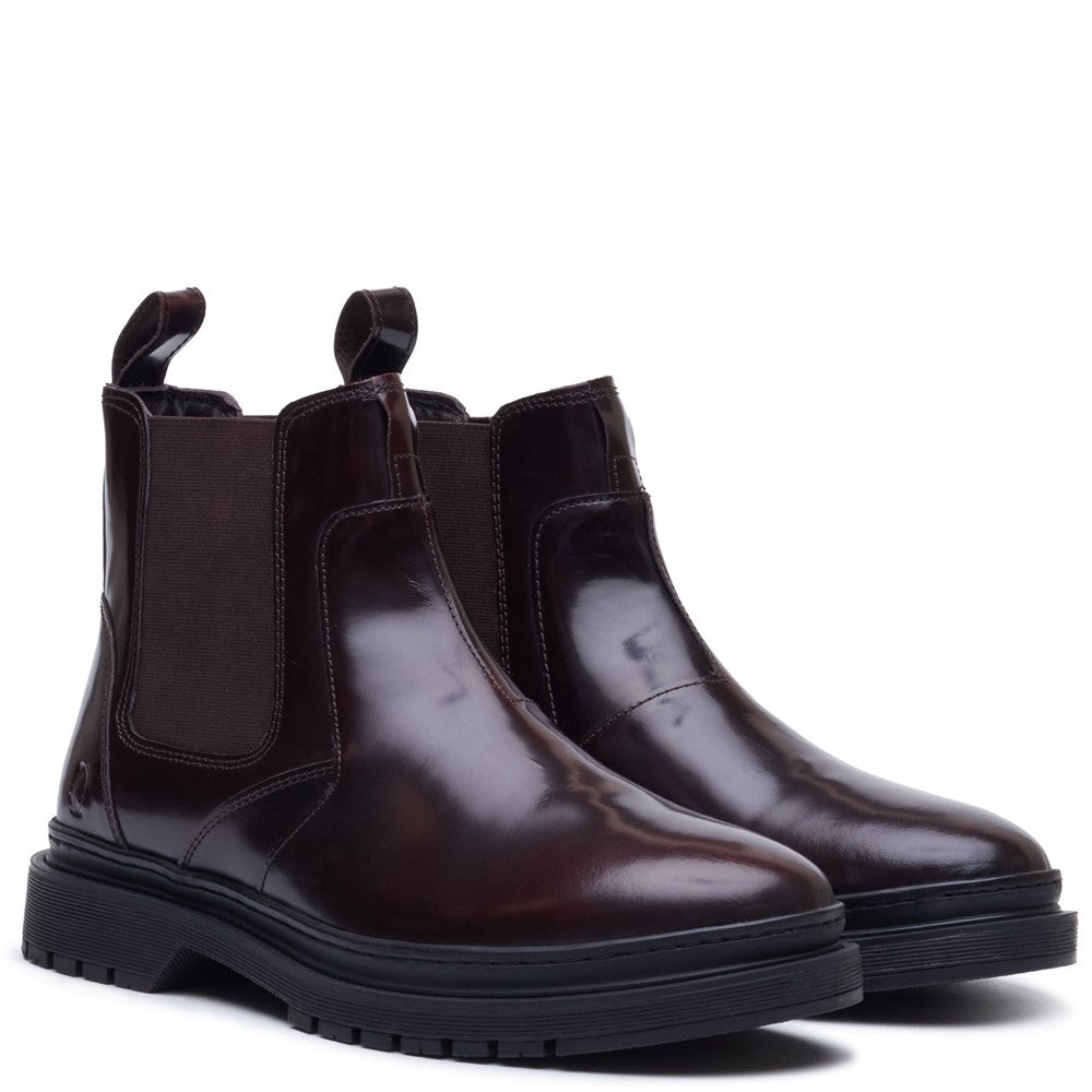 Mens Boots Bordo Hush Puppies Jamie Chelsea Boot