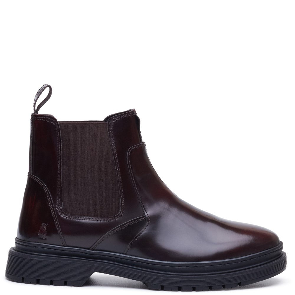 Mens Boots Bordo Hush Puppies Jamie Chelsea Boot