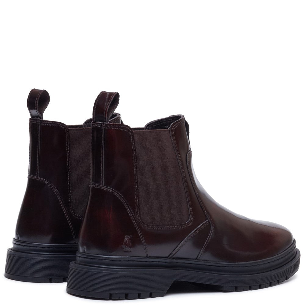 Mens Boots Bordo Hush Puppies Jamie Chelsea Boot