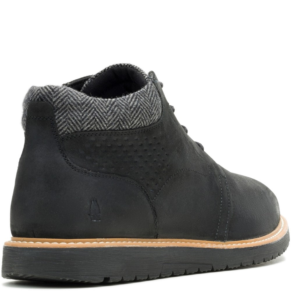 Mens Boots Black Hush Puppies Jenson Lace Boot