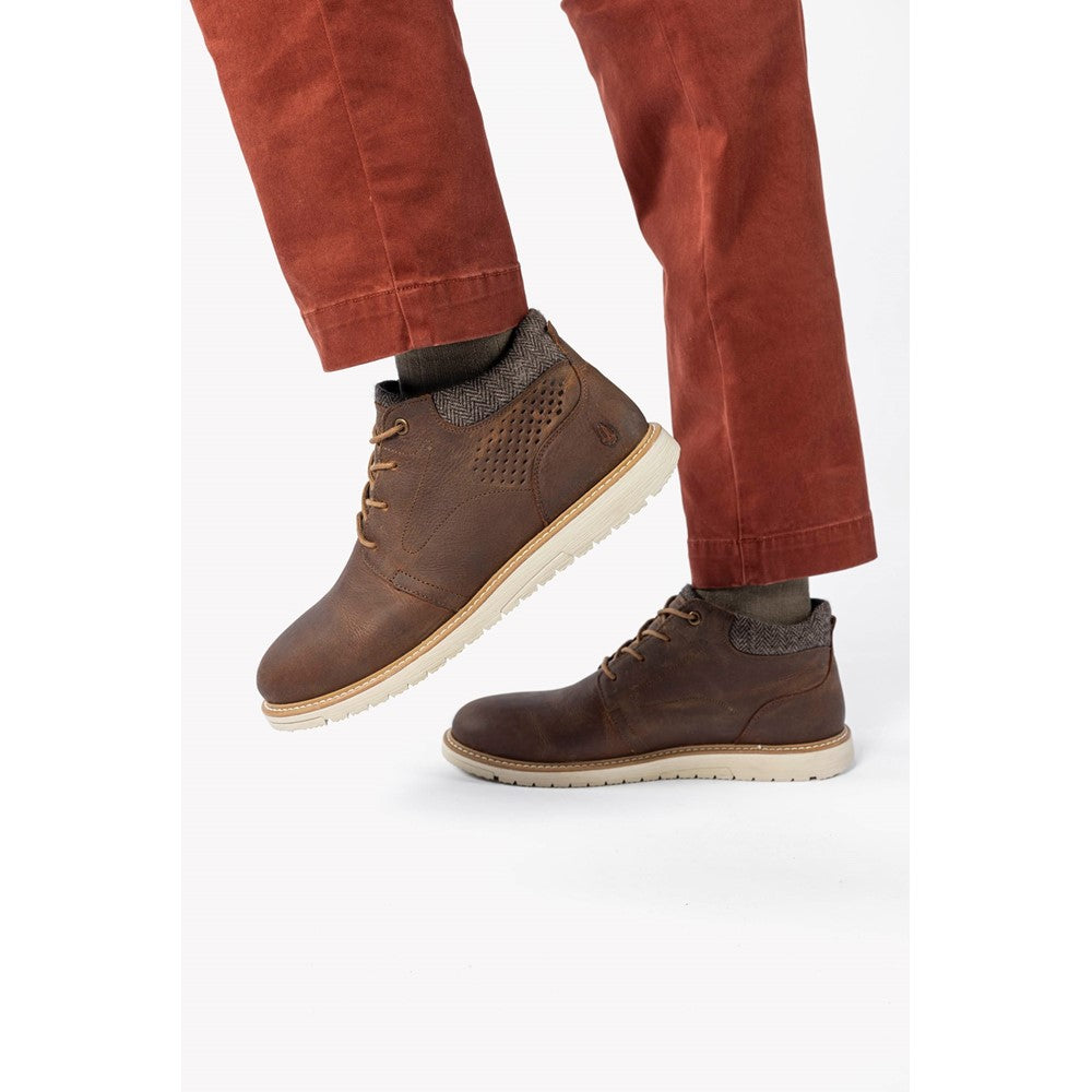 Mens Boots Brown Hush Puppies Jenson Lace Boot