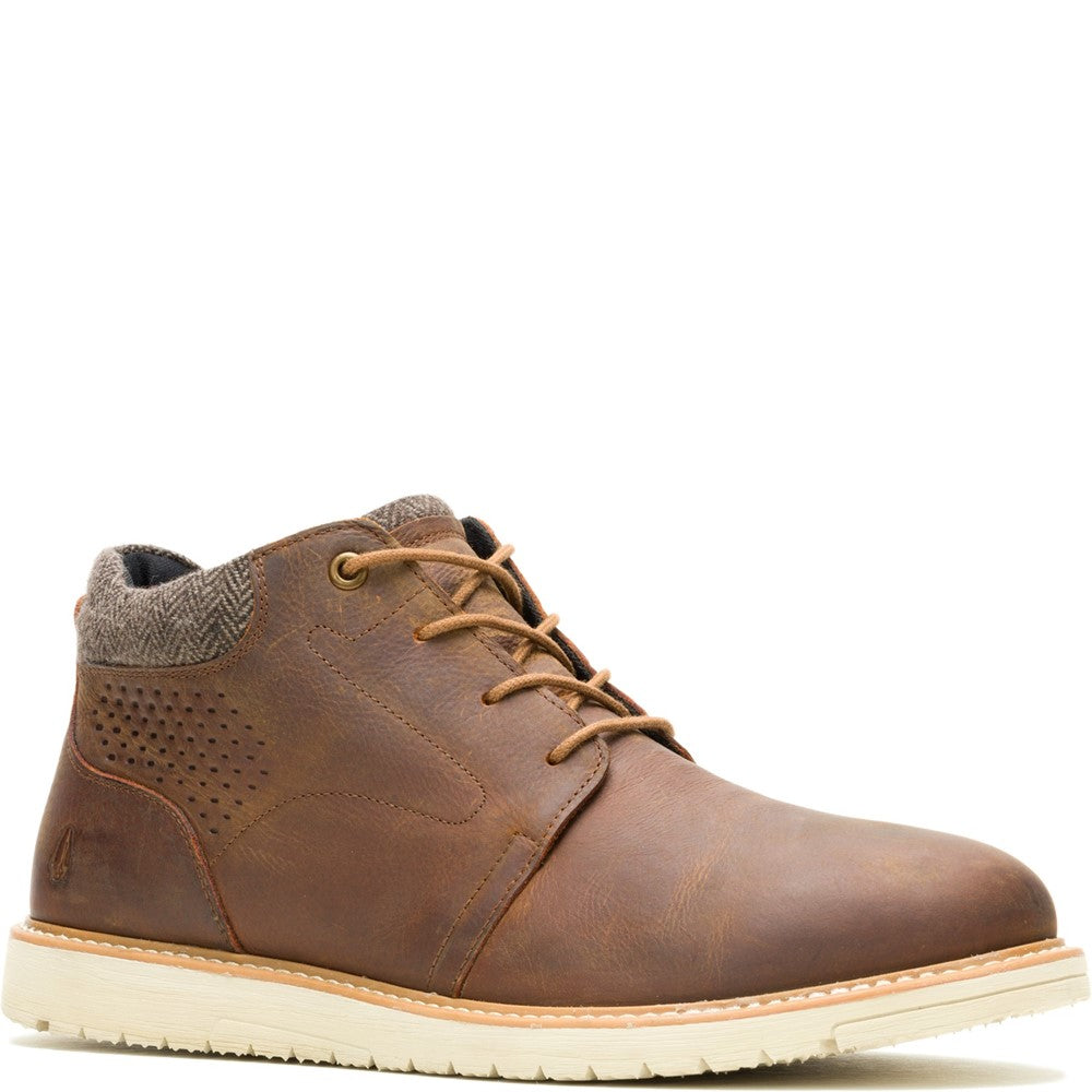 Mens Boots Tan Hush Puppies Jenson Lace Boot