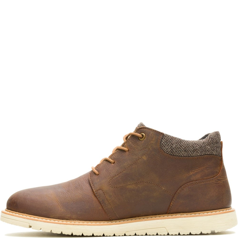 Mens Boots Tan Hush Puppies Jenson Lace Boot
