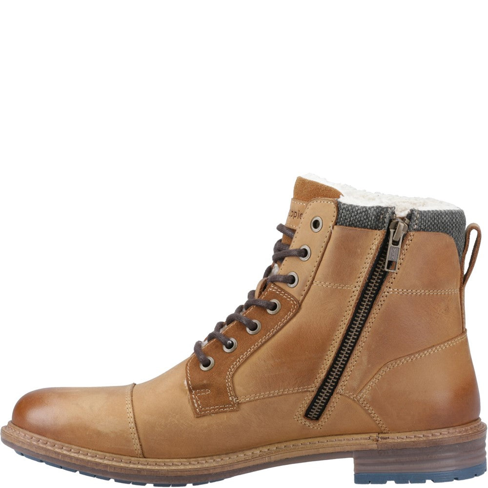 Mens Boots Tan Hush Puppies Jordan Buckle Boot