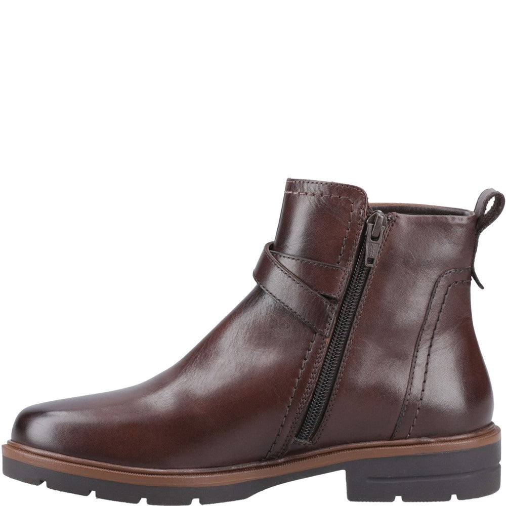 Ladies Ankle Boots Brown Hush Puppies Tove Buckle Boot