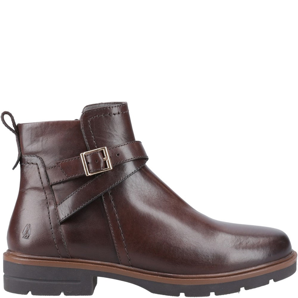Ladies Ankle Boots Brown Hush Puppies Tove Buckle Boot