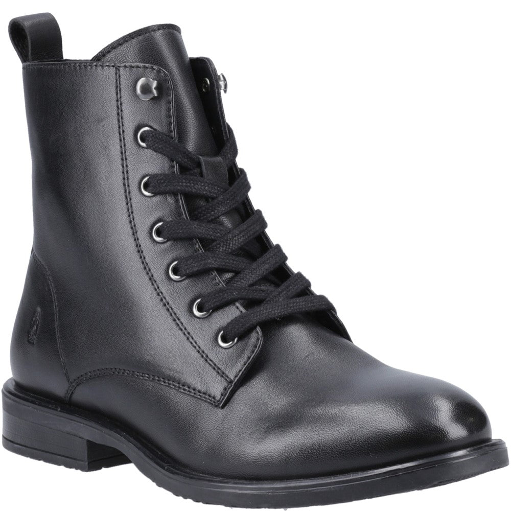 Ladies Ankle Boots Black Hush Puppies Valentina Lace Boot