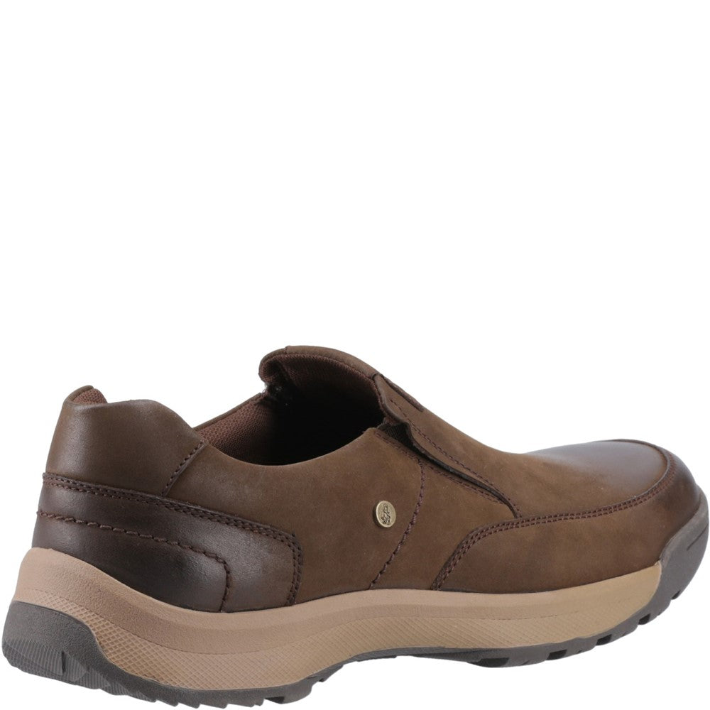 Mens Classic Slip On Shoes Brown Hush Puppies Vaun Slip On