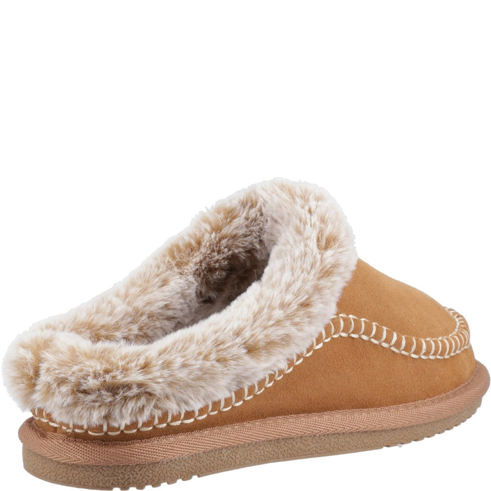 Classic Ladies Slippers Tan Hush Puppies Anika Slipper