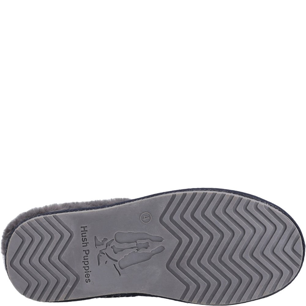 Classic Ladies Slippers Navy Hush Puppies Anika Slipper