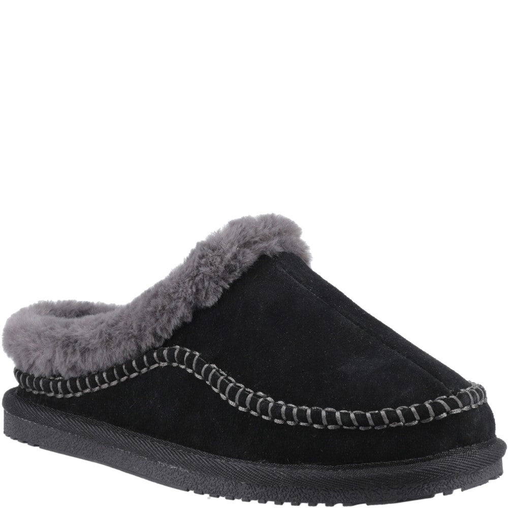 Classic Ladies Slippers Black Hush Puppies Anika Slipper