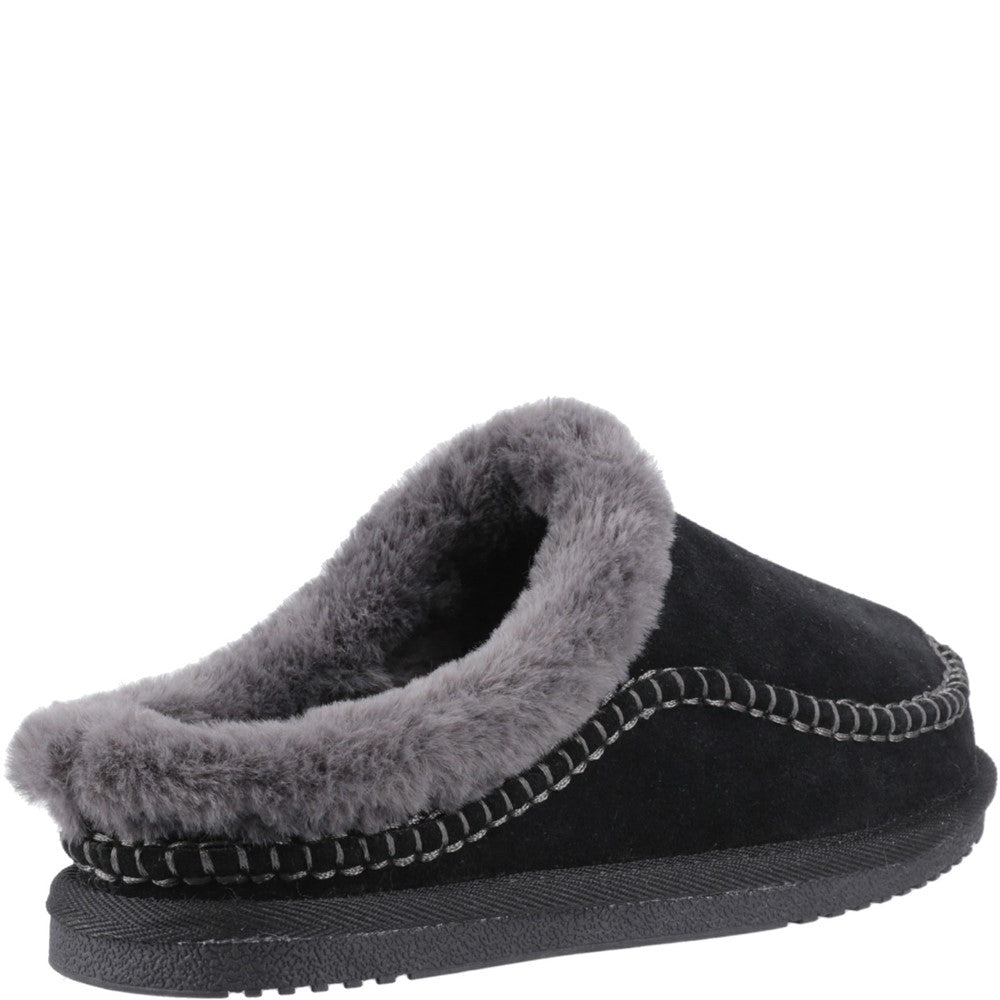 Classic Ladies Slippers Black Hush Puppies Anika Slipper