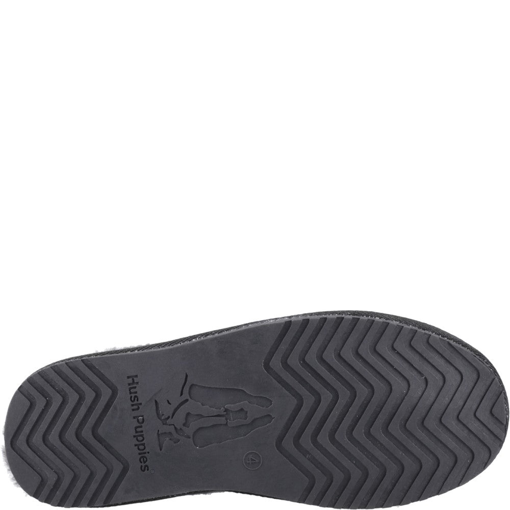 Classic Ladies Slippers Black Hush Puppies Anika Slipper