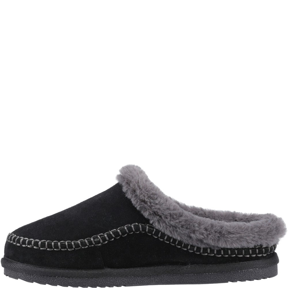 Classic Ladies Slippers Black Hush Puppies Anika Slipper