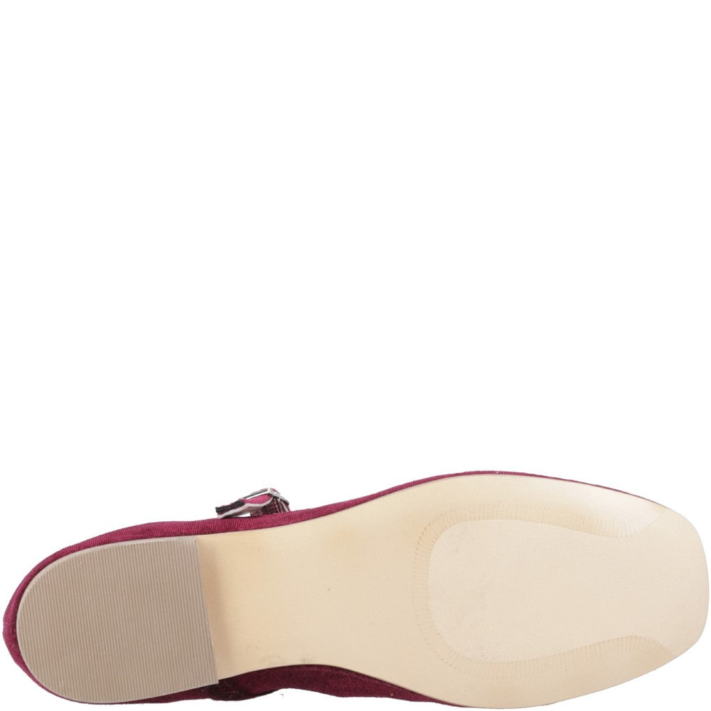 Ballerinas Bordeaux Hush Puppies Pasha Velvet Ballerina