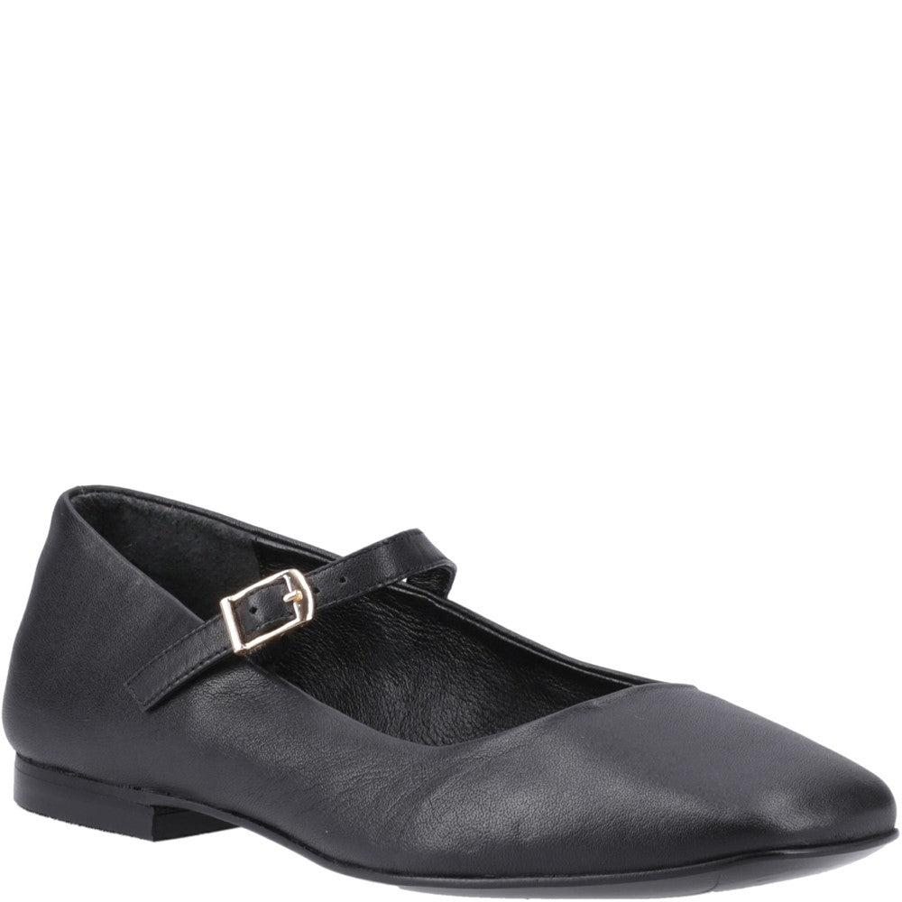 Ballerinas Black Leather Hush Puppies Pasha Leather Ballerina