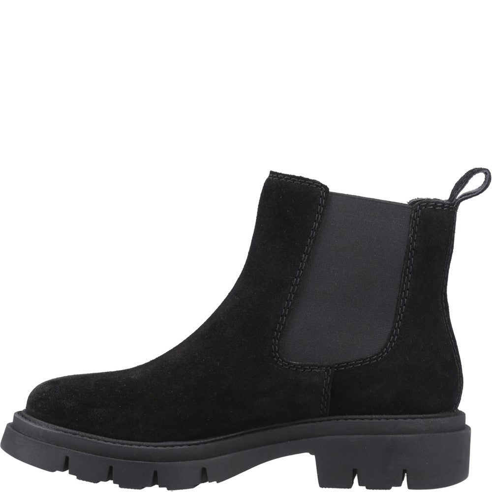 Ladies Ankle Boots Black Hush Puppies Raya 2 Chelsea Boot