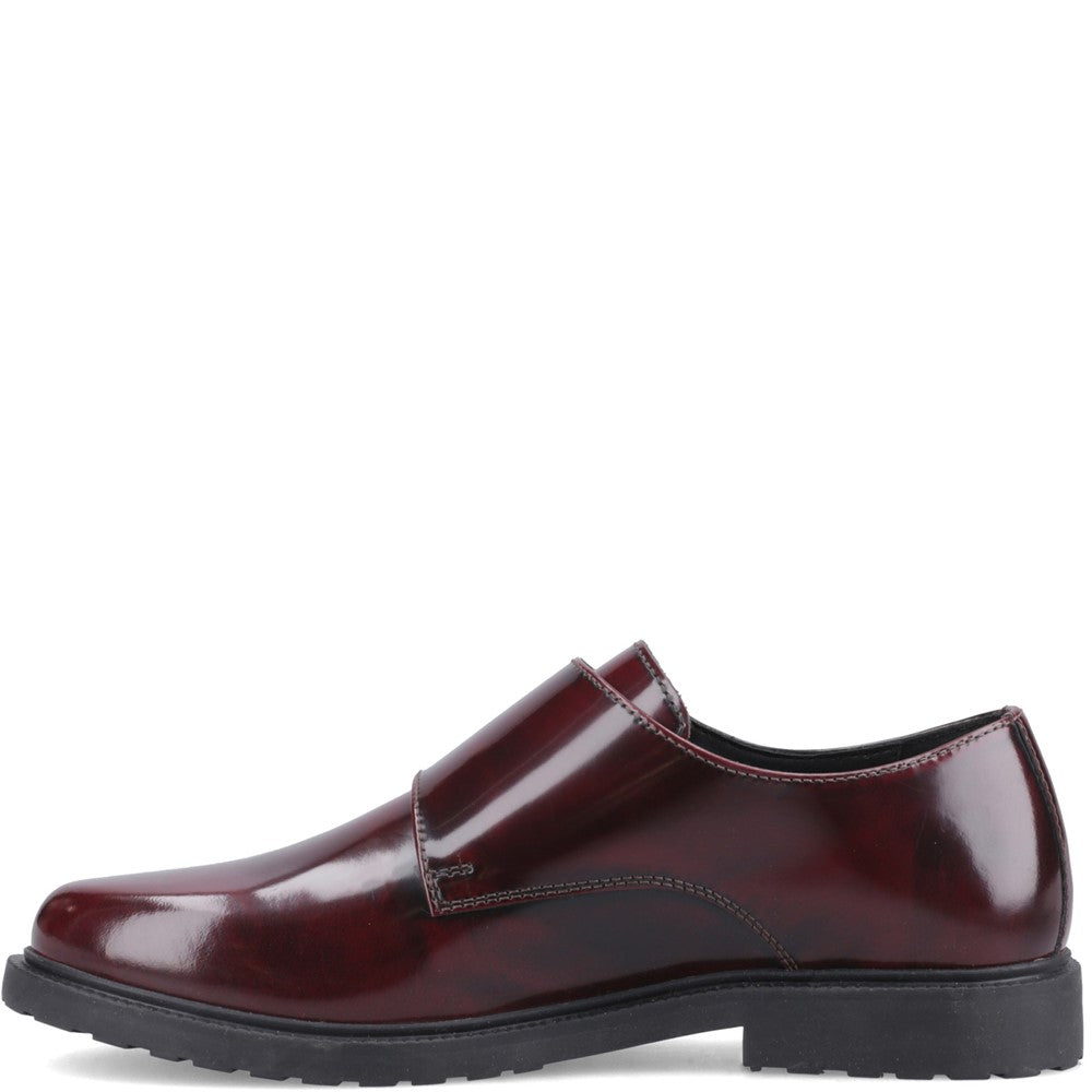 Slip On Ladies Shoes Bordeaux  Hush Puppies Verity Hi-Shine Monk