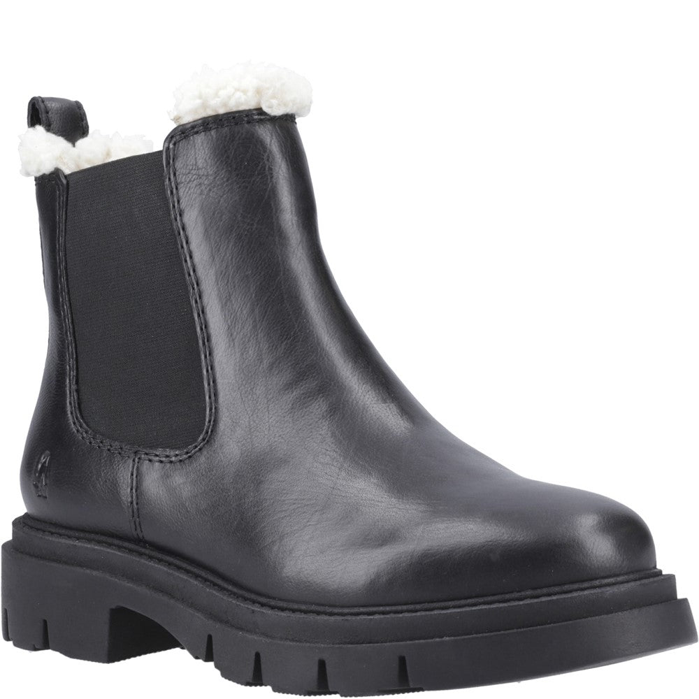 Ladies Ankle Boots Black Hush Puppies Raya Shearling Boot