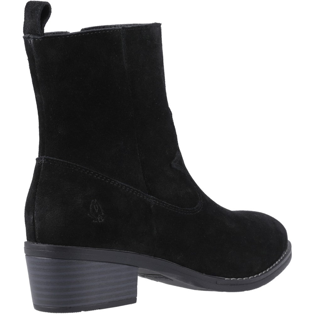 Ladies Ankle Boots Black Hush Puppies Ida Stitch Boot