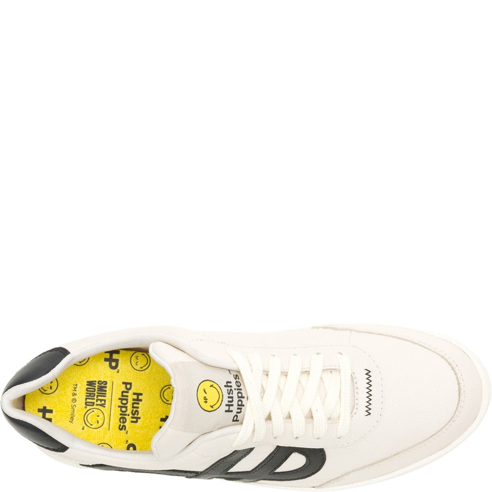 Ladies Sports Stone Hush Puppies Charlie Smiley Trainer